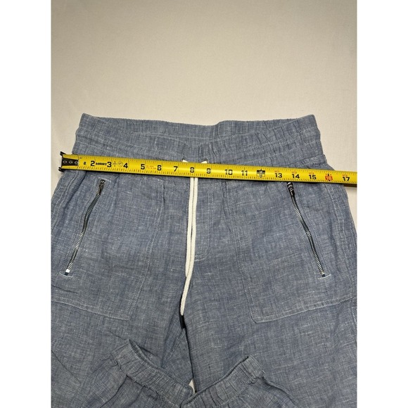Athleta Cabo Linen Jogger Pants Womens 8 Petite Drawstring Elastic Waist Casual‎ - Picture 5 of 7